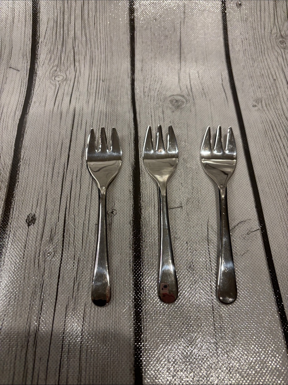 Sheffield England Sterling played Dessert Forks - Set of 3